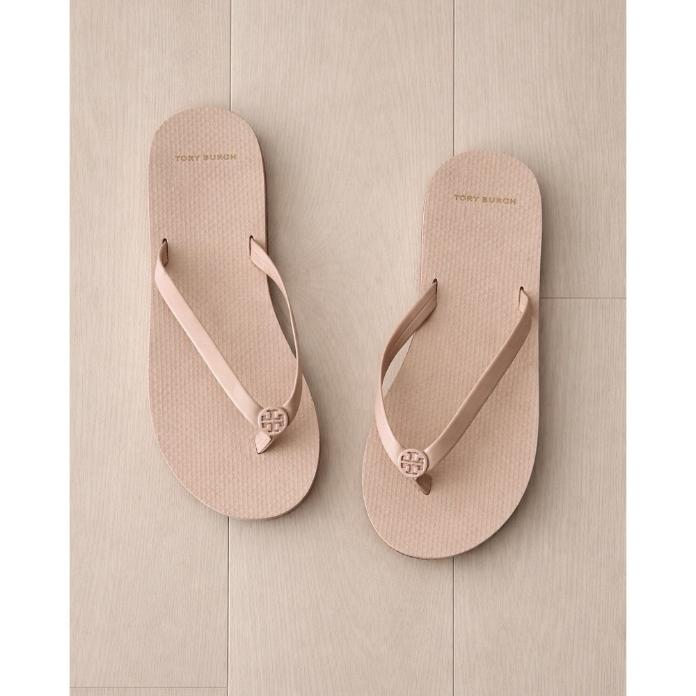 Tory Burch Mini Minnie Flip Flop Porcelain Pink Size 9 Womens Designer Sandals